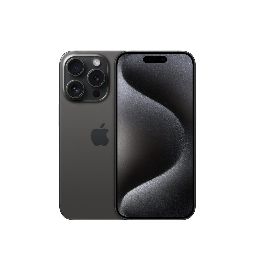 iPhone 15 Pro 128GB Black Titanium – Absolut Toppskick (A) & 100% Originalbatteri