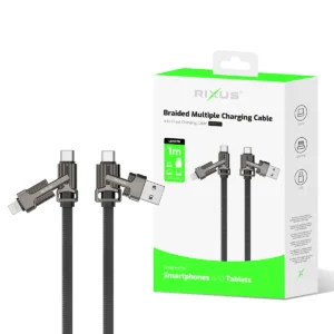Flat flätad multikabel 1m