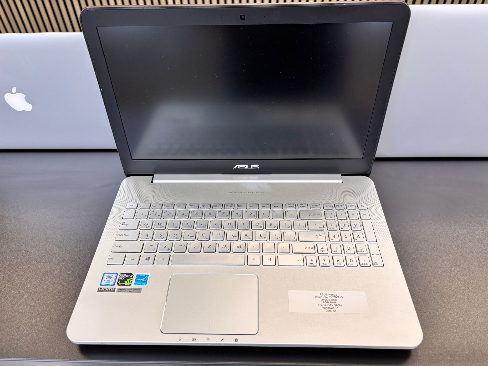 ASUS N552V Intel Core i7-6700HQ 8GB RAM 240GB SSD Nvidia GTX 960M Windows 11