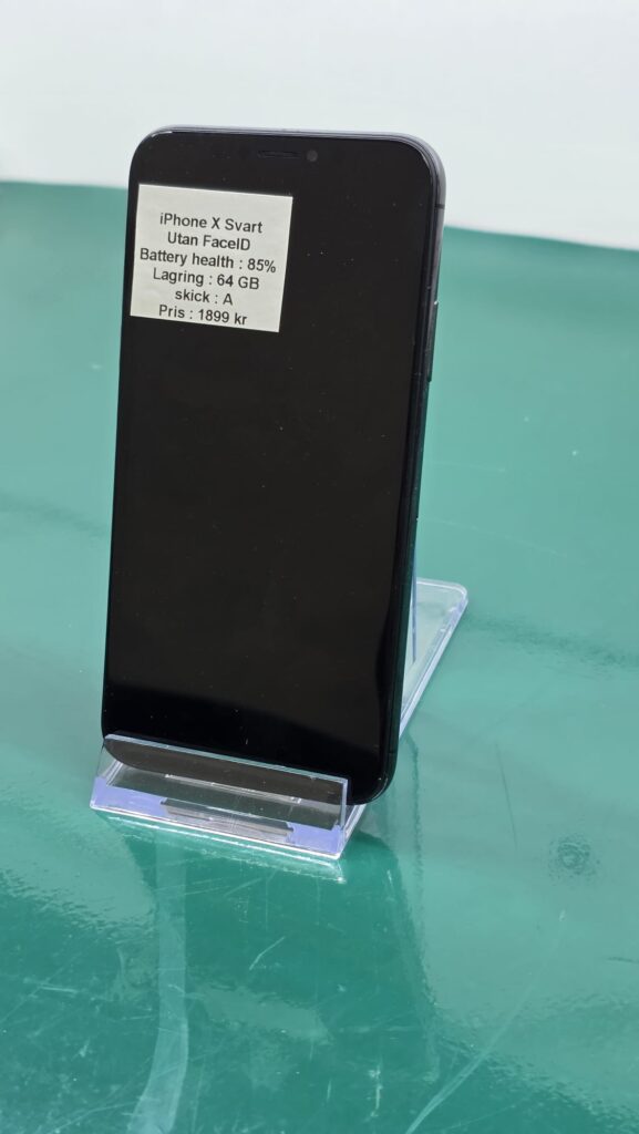 iPhone X 64GB Svart | Utan FaceID
